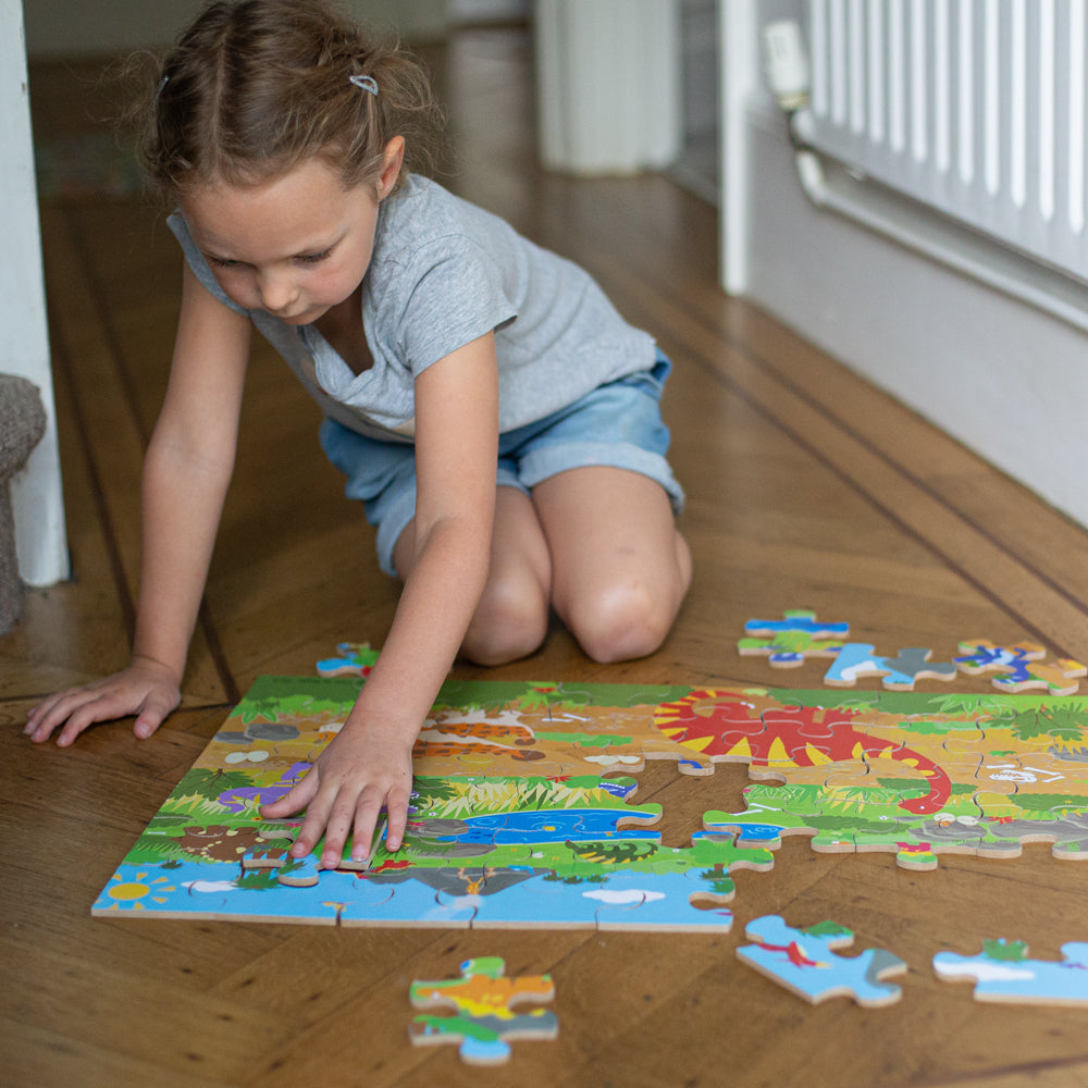 Dawn of the Dinosaur Floor Puzzle (48 piece)