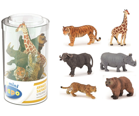 Wild Animal Kingdom Mini Tub Set 2 - 6 Pieces