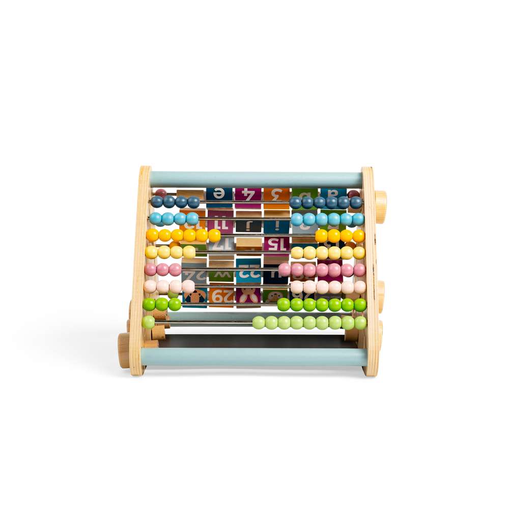 Bigjigs Toys Wooden Activity Centre with 5 Educational Sides and No Detachable Pieces 12 Months Plus
