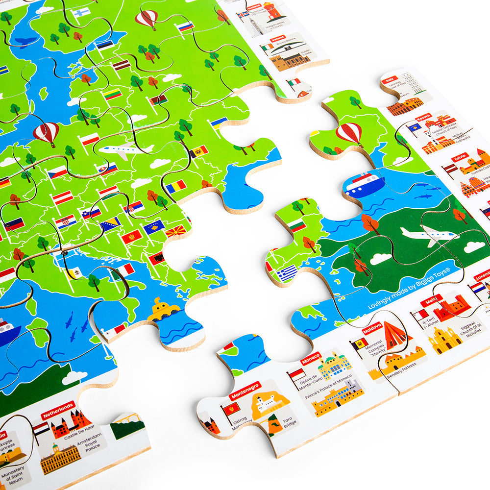 European Map Floor Puzzle (48pc)