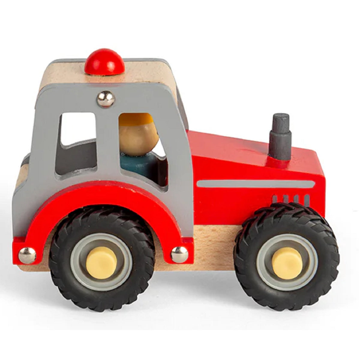Mini Wooden Tractor - Red
