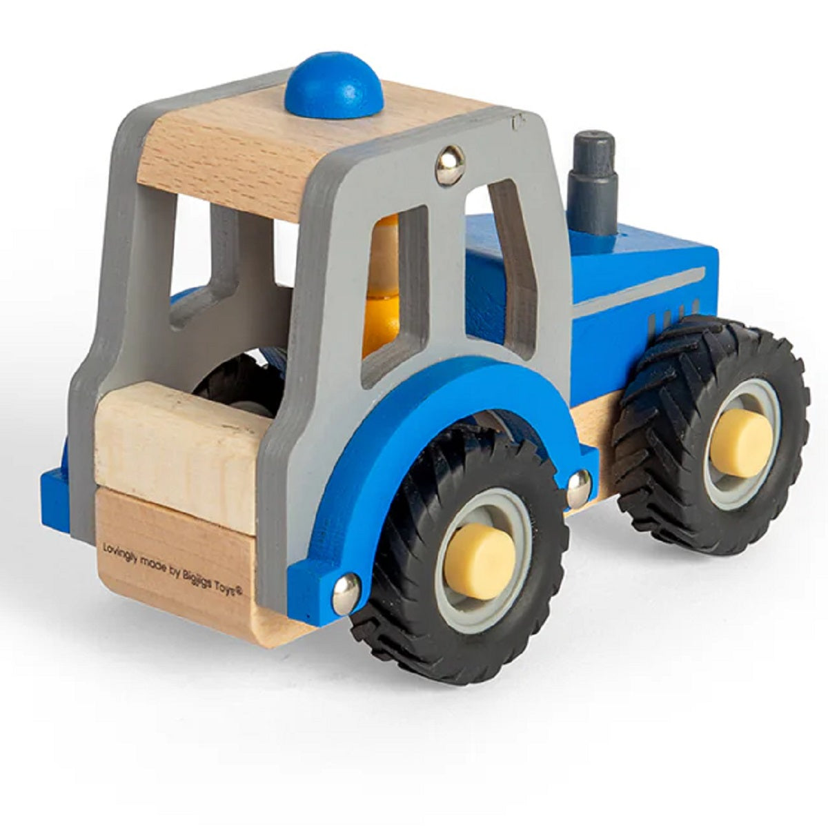 Mini Wooden Tractor - Blue