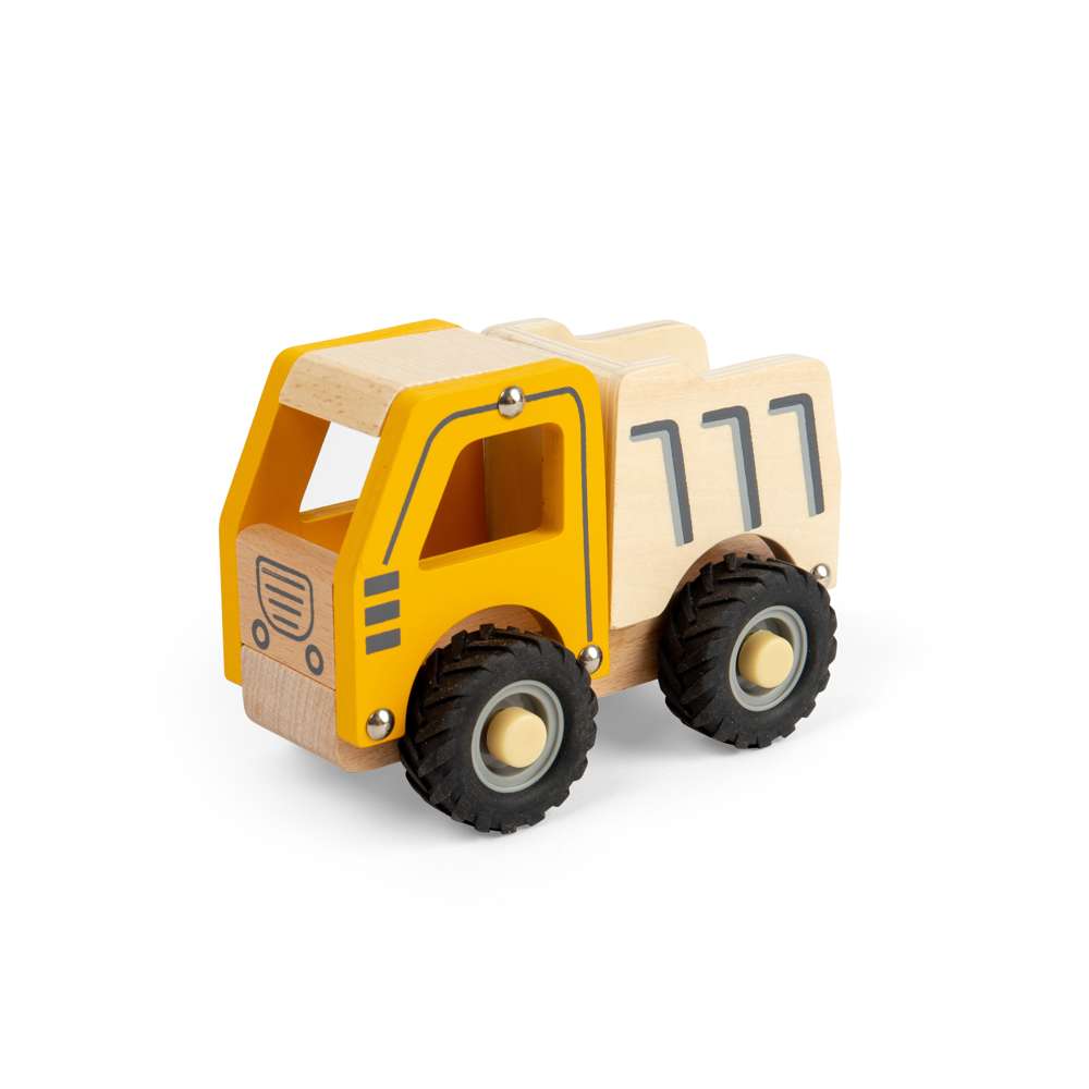 Bigjigs Toys Mini Tipper Truck Wooden Toy Construction Vehicle 12 Months Plus