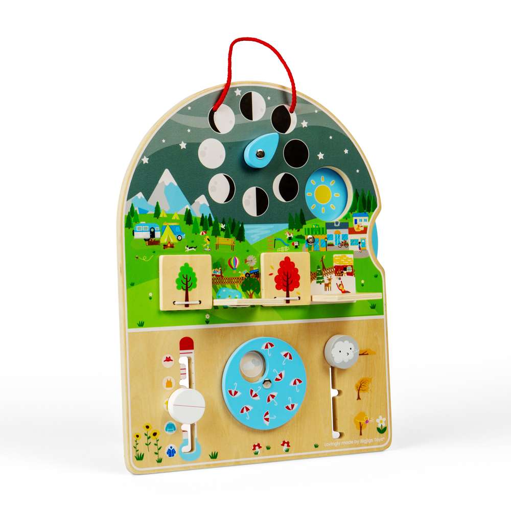 Bigjigs Toys Wooden Weather Board Educational Activity Toy for Kids 2 Years plus