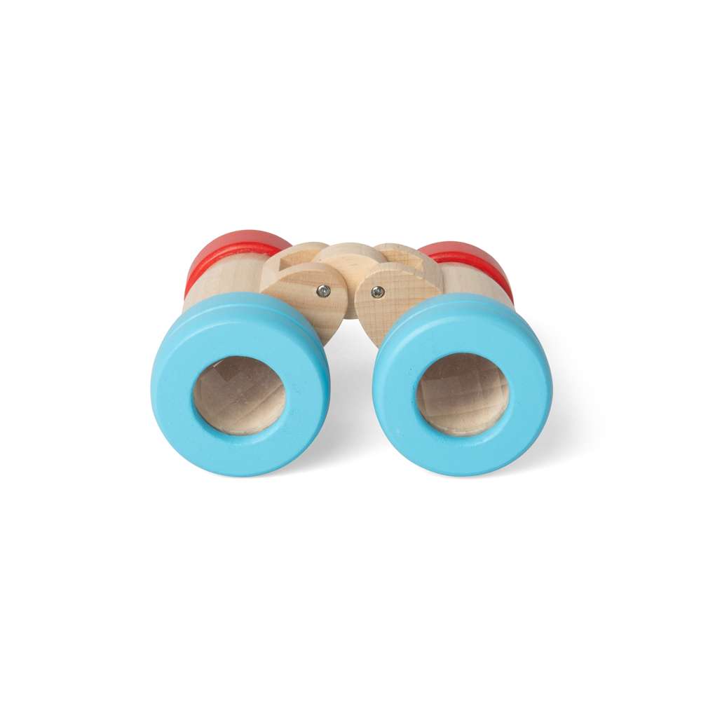 Bigjigs Toys Wooden Binoculars Toy with Kaleidoscope Lenses for Kids 18 Months Plus