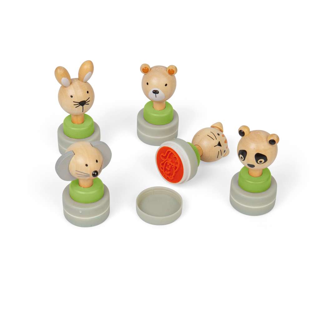 Wooden Ink Stampers (5 Pack)