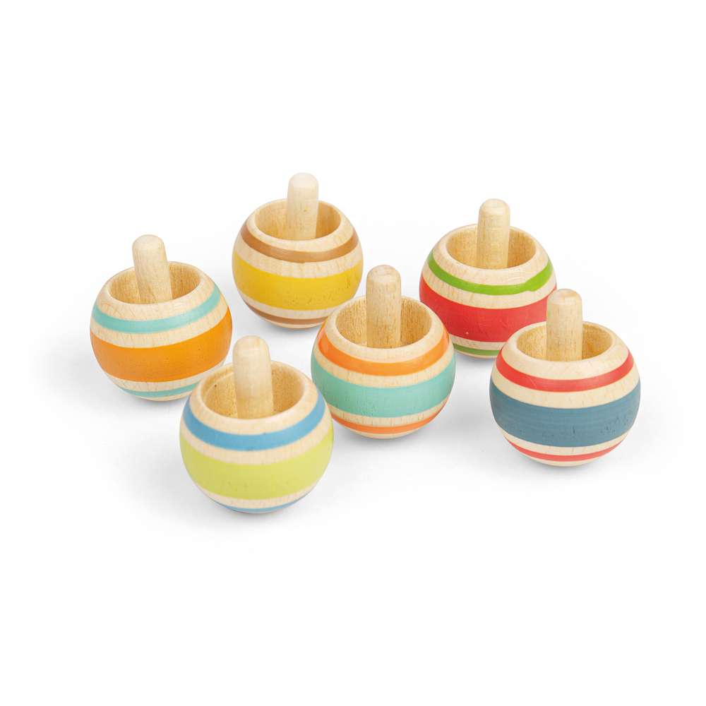 Spinning Tops (Pack of 6)