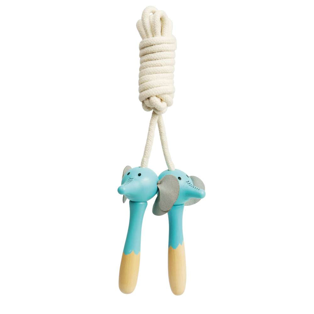Bigjigs Toys Wooden Animal Skipping Ropes Lion and Elephant 2 Pack