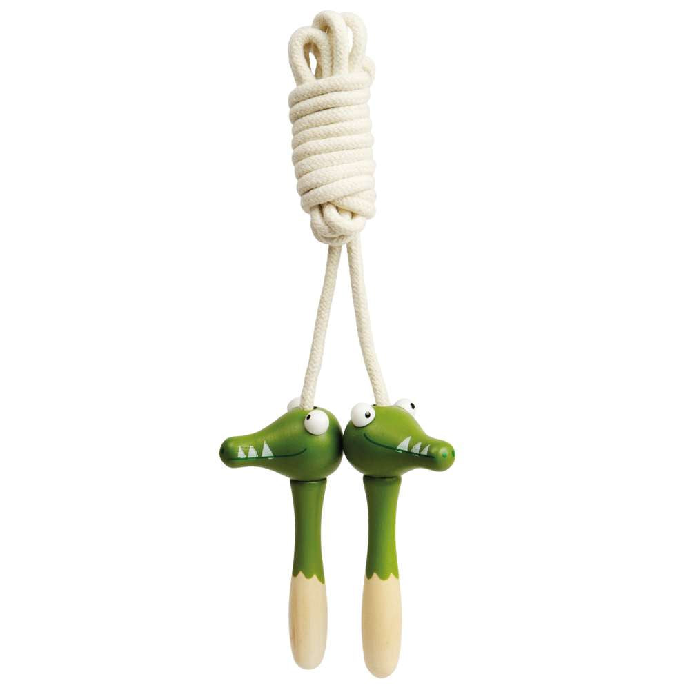 Bigjigs Toys Wooden Animal Skipping Ropes Fox and Crocodile 2 Pack