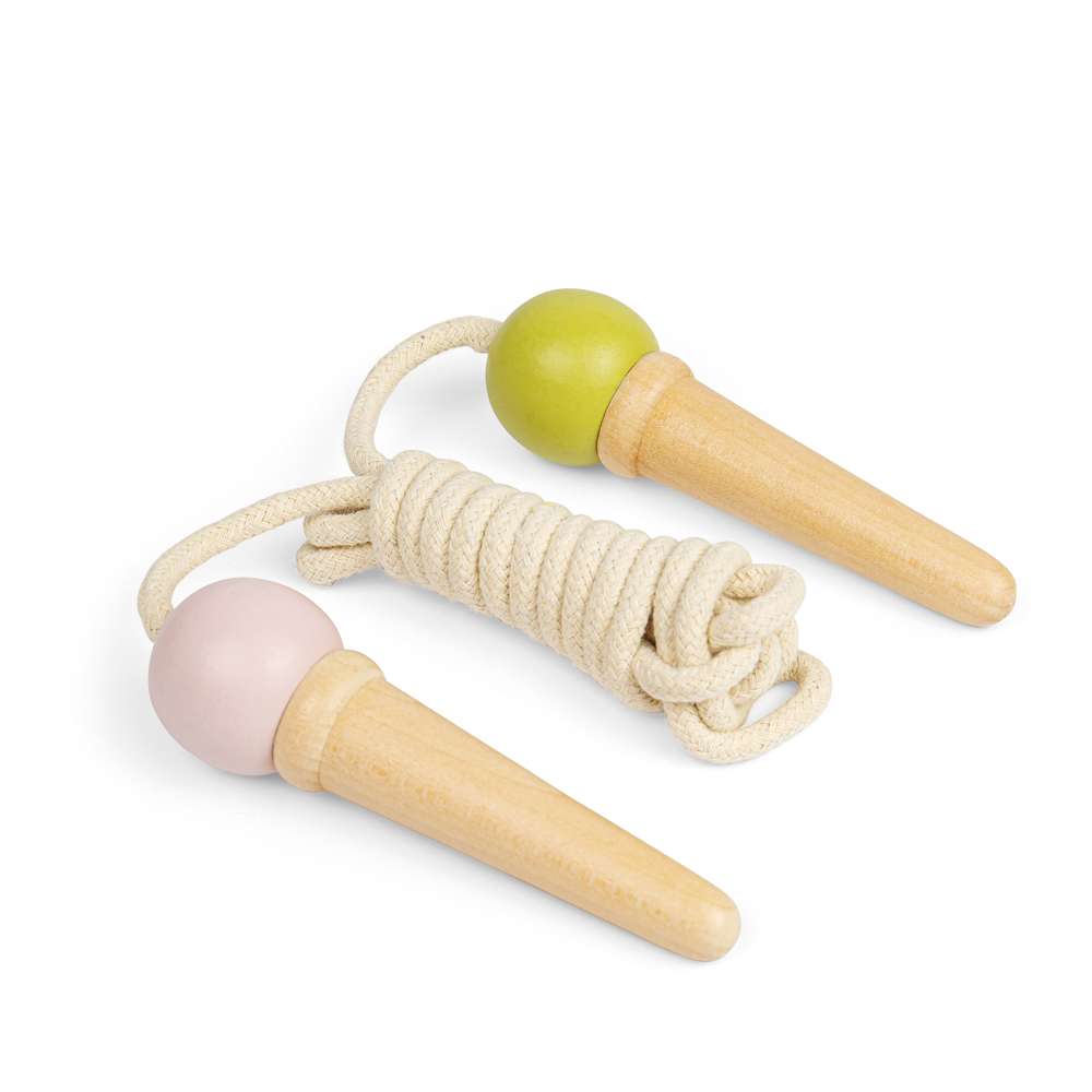 Bigjigs Toys Wooden Ice Cream Skipping Ropes 2 Pack Kids Outdoor Activity Toy 3 Years Plus