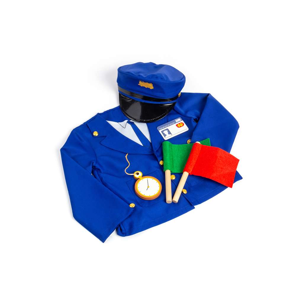 Bigjigs Toys Train Conductor Dress Up Set Kids Costume 6 Pieces