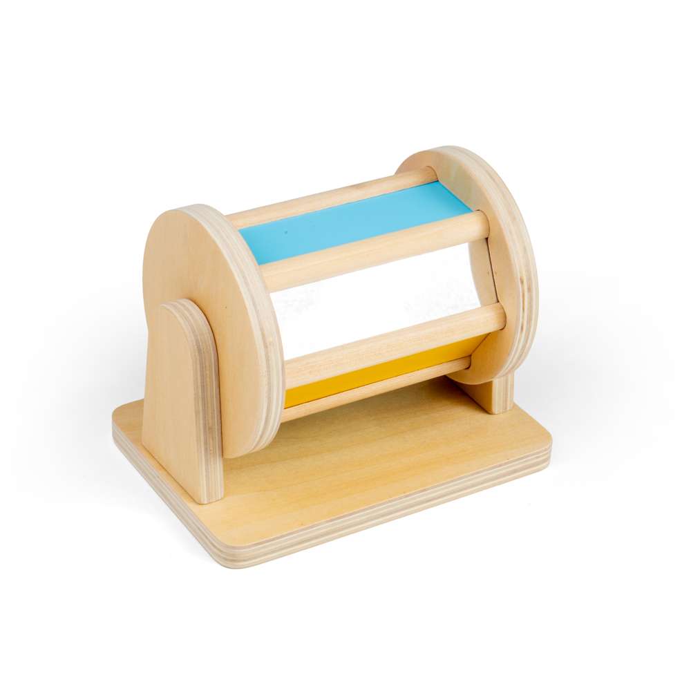 Bigjigs Toys Sight and Sound Spinner Wooden Sensory Toy for Toddlers 12 Months Plus