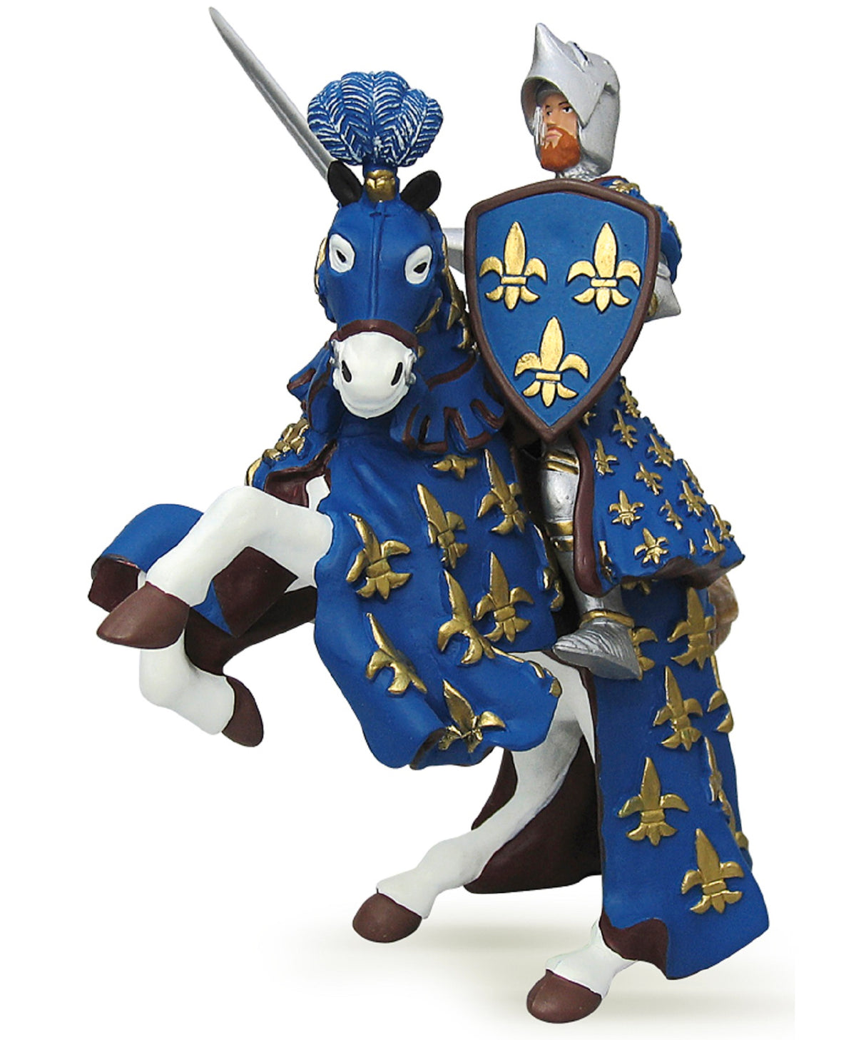 Blue Fleur de Lys Prince and Horse