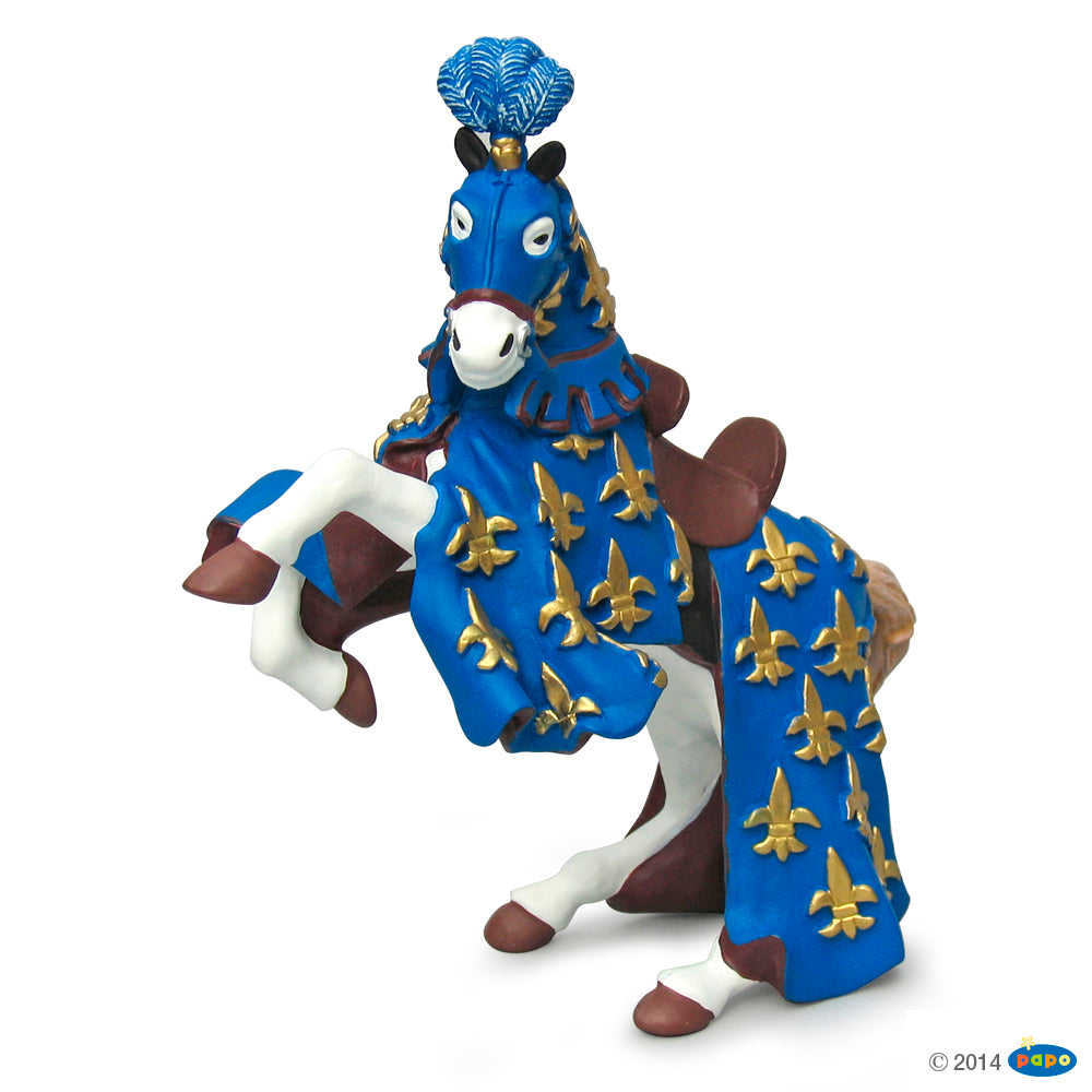 Blue Fleur de Lys Prince and Horse