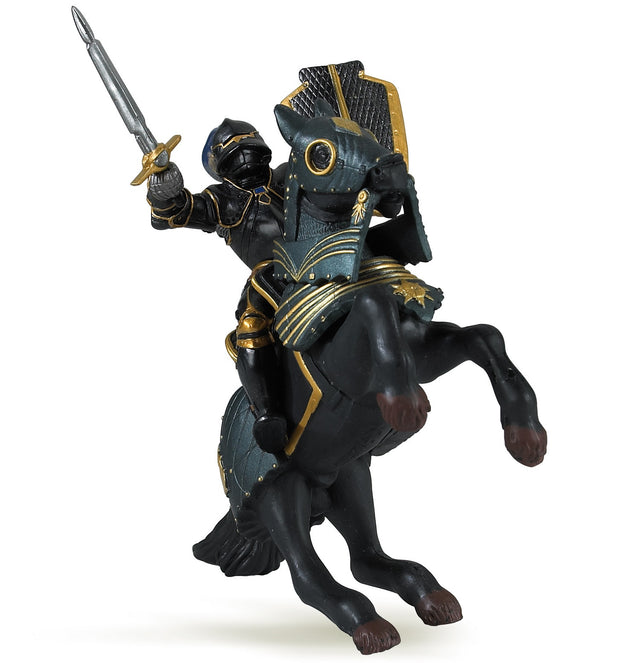 Knight In Black Armour and Horse