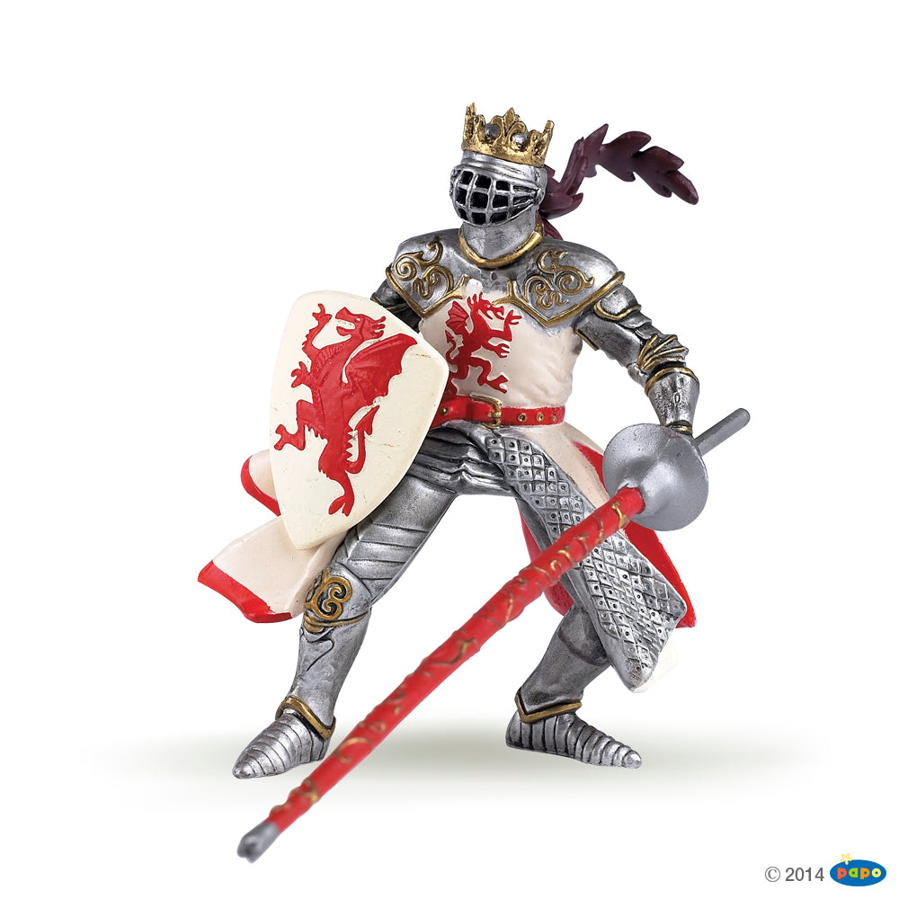 Red Dragon King with Horse