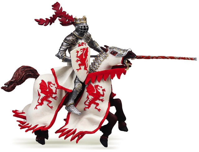 Red Dragon King with Horse