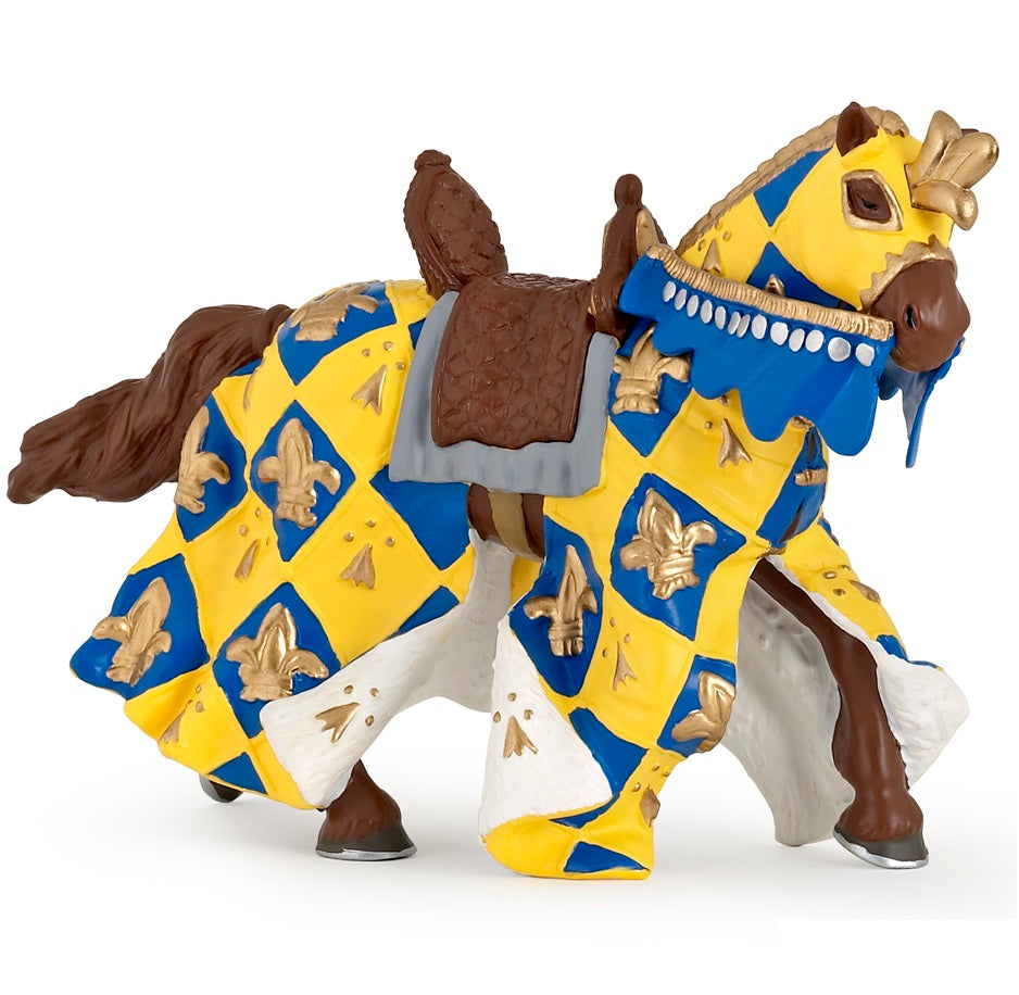 Blue Crossbowman and Medieval Horse