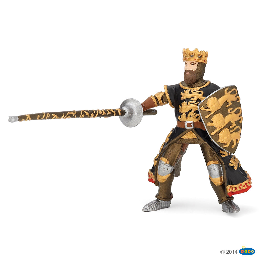 Black and Gold King Richard and Horse