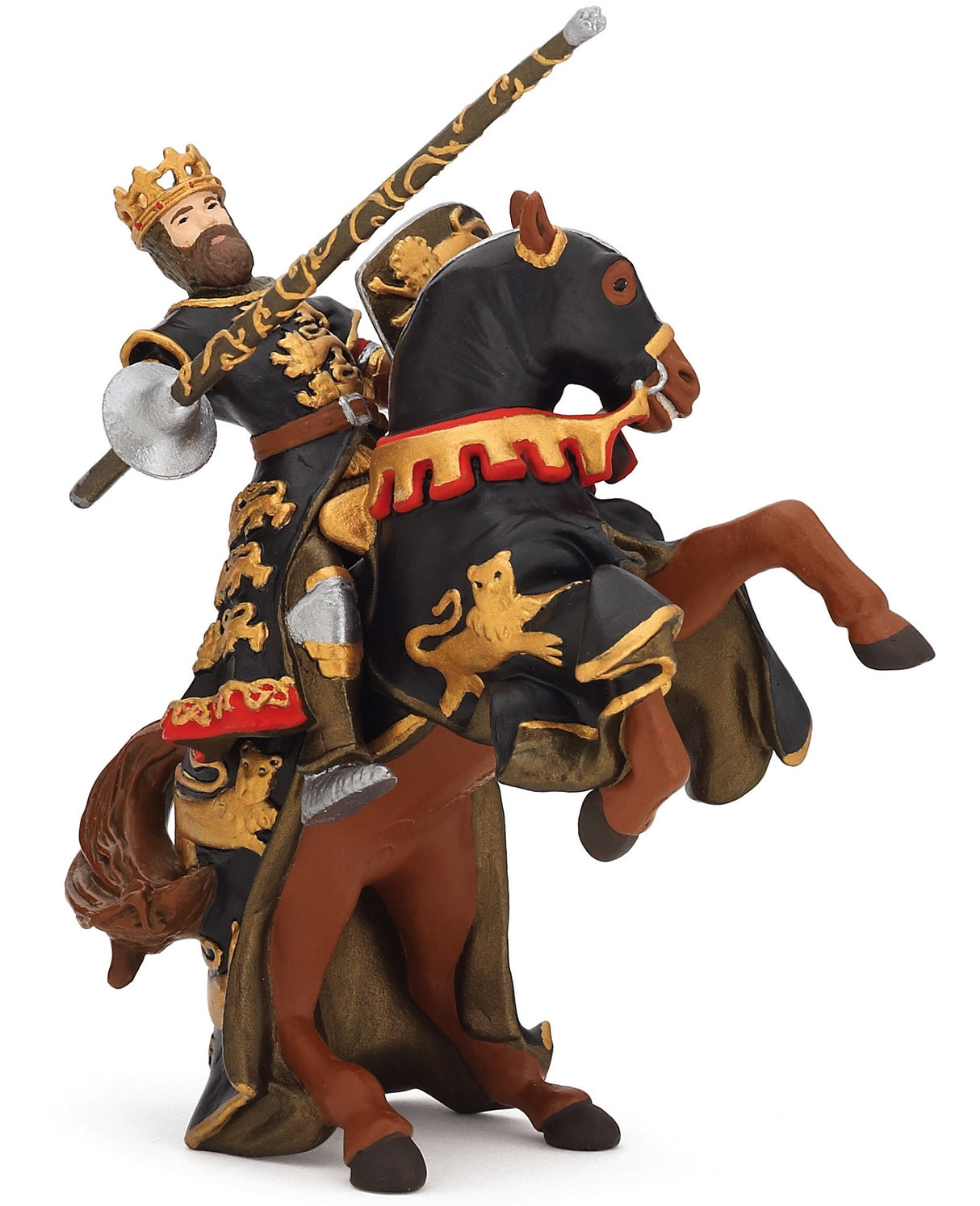 Black and Gold King Richard and Horse