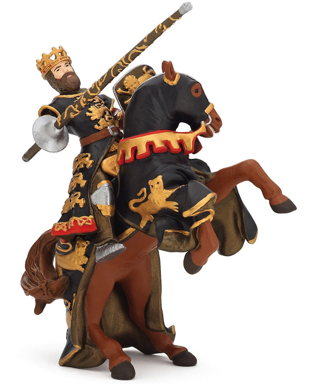 Black and Gold King Richard and Horse