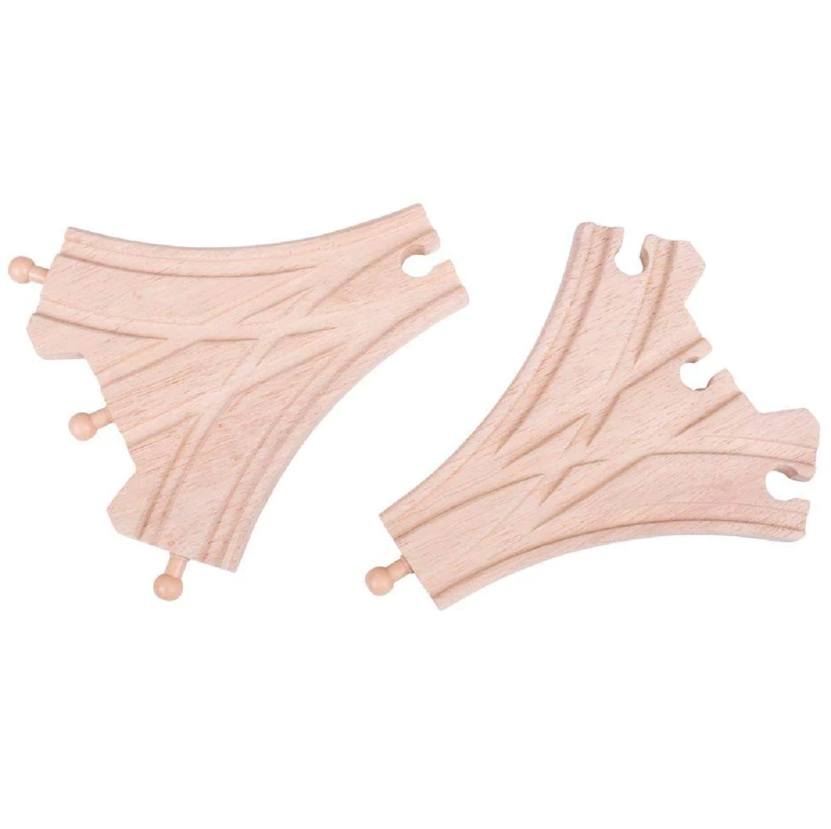 Wooden Train Track - 3 Way Points