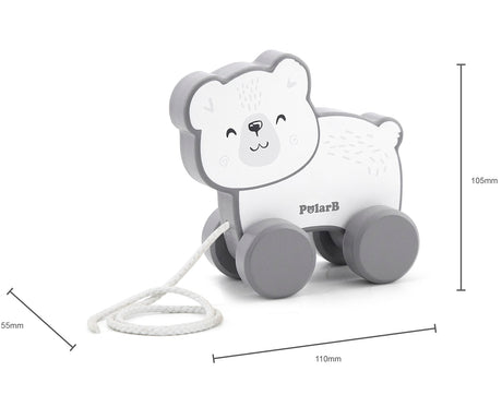 PolarB Pull Along Polar Bear
