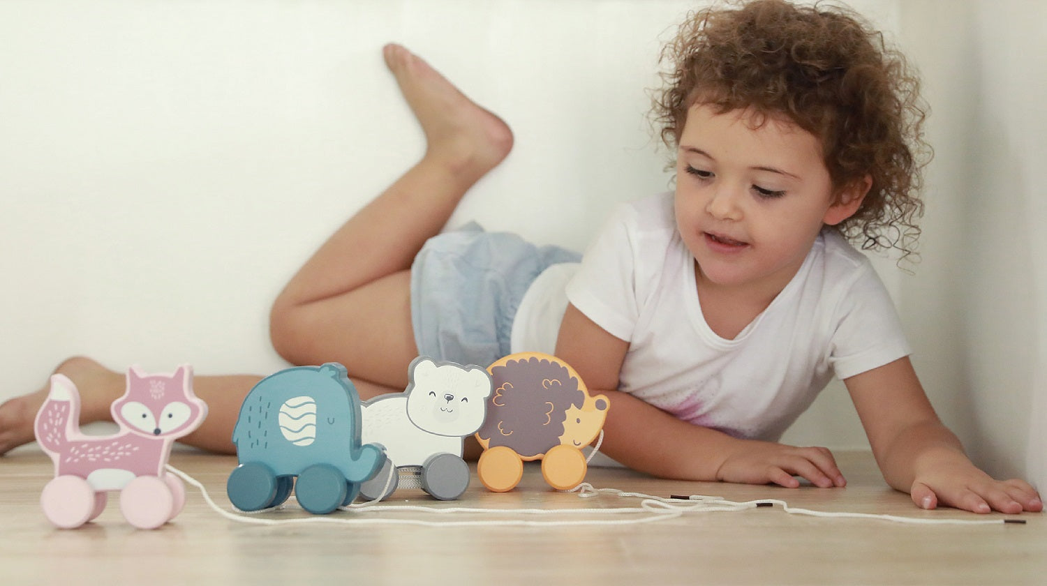 PolarB Pull Along Polar Bear