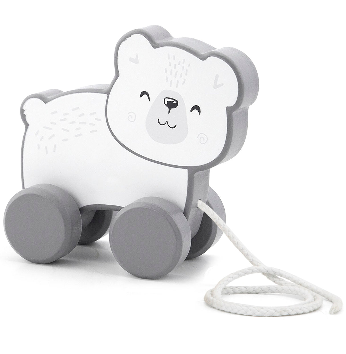 PolarB Pull Along Polar Bear