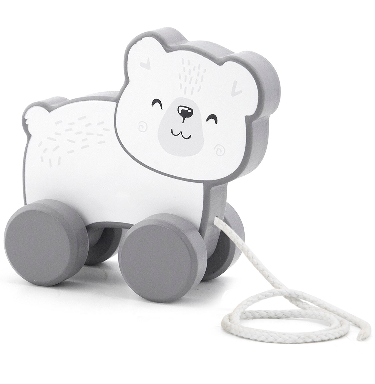 PolarB Pull Along Polar Bear