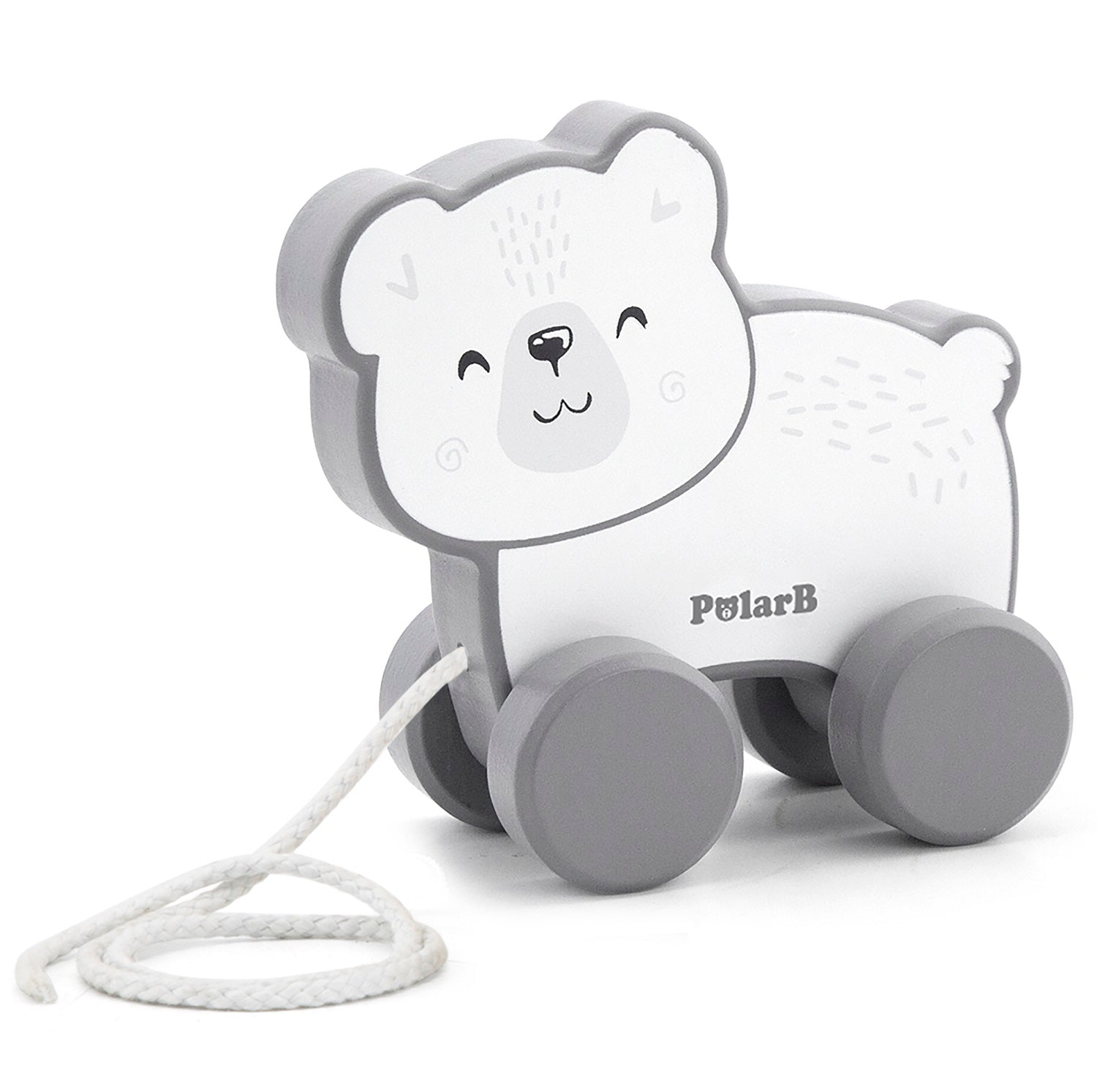 PolarB Pull Along Polar Bear
