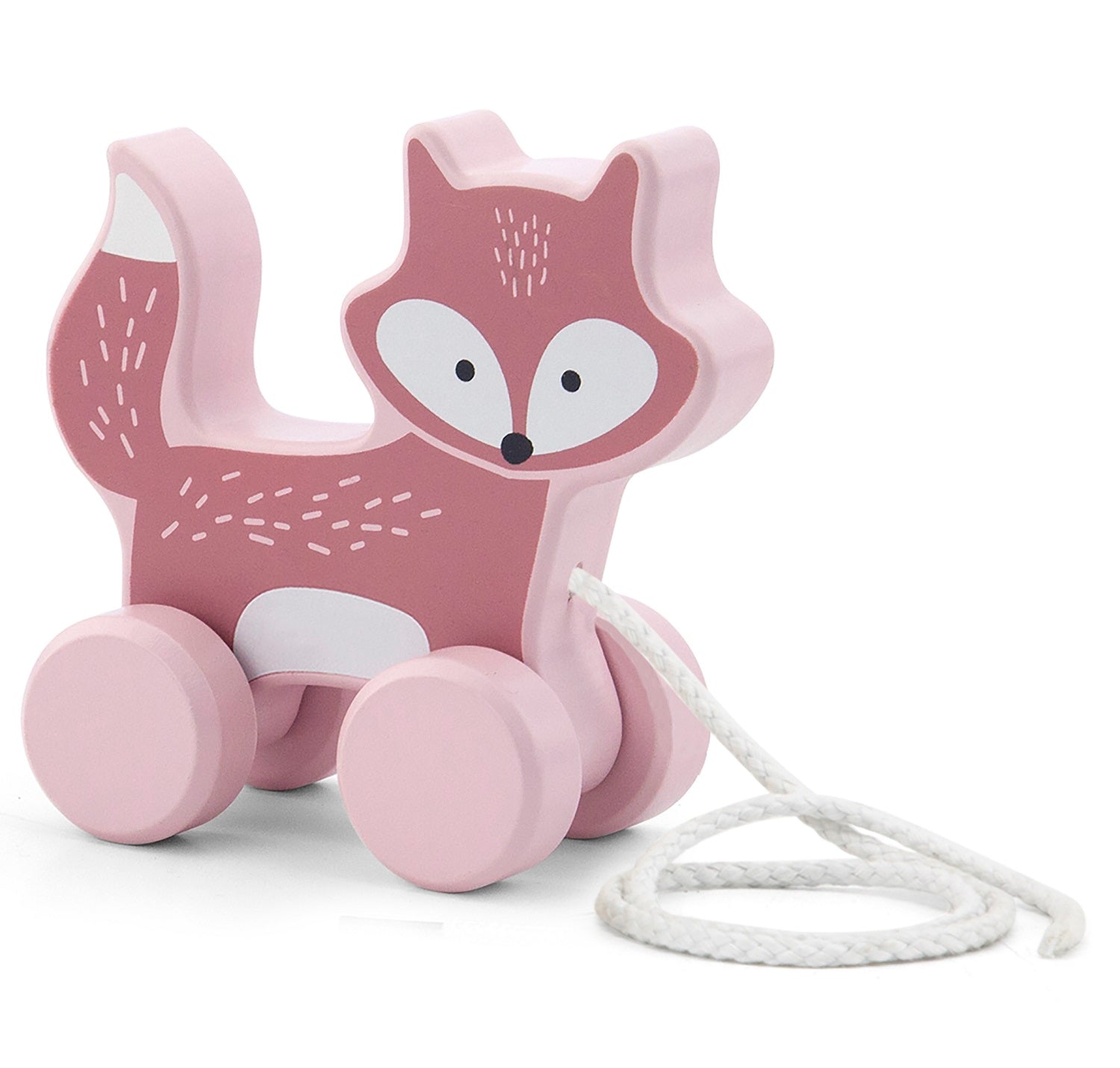 Pull Along Wooden Fox