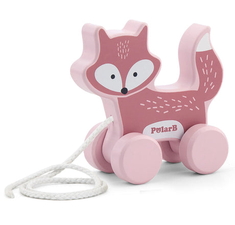 Pull Along Wooden Fox