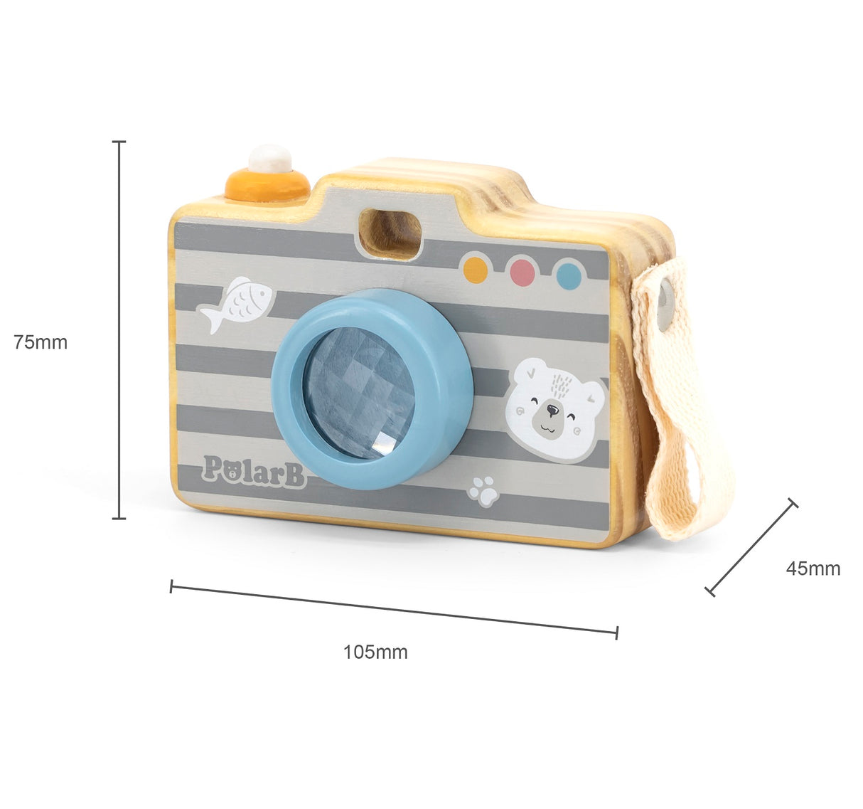 PolarB Wooden Toy Camera