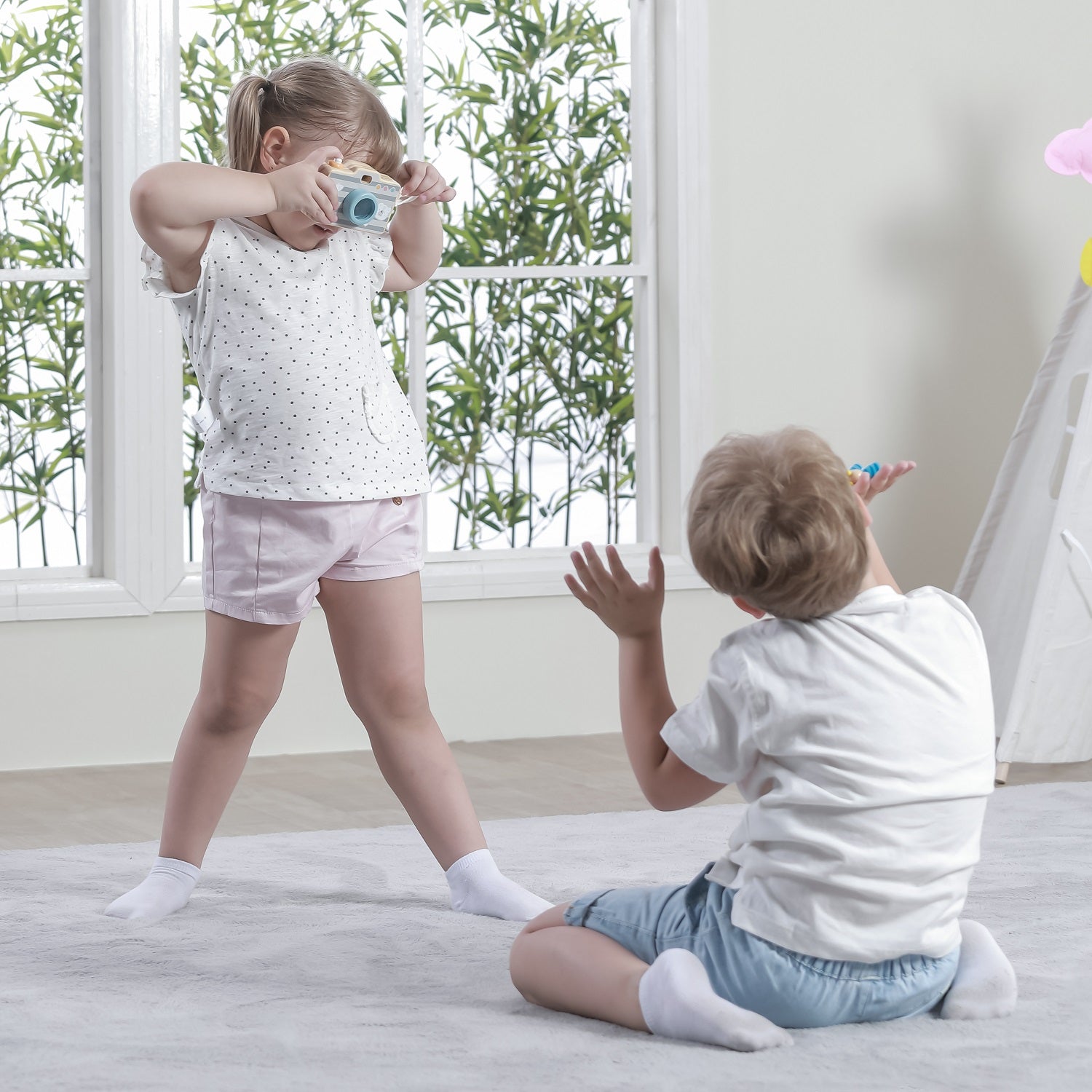 PolarB Wooden Toy Camera