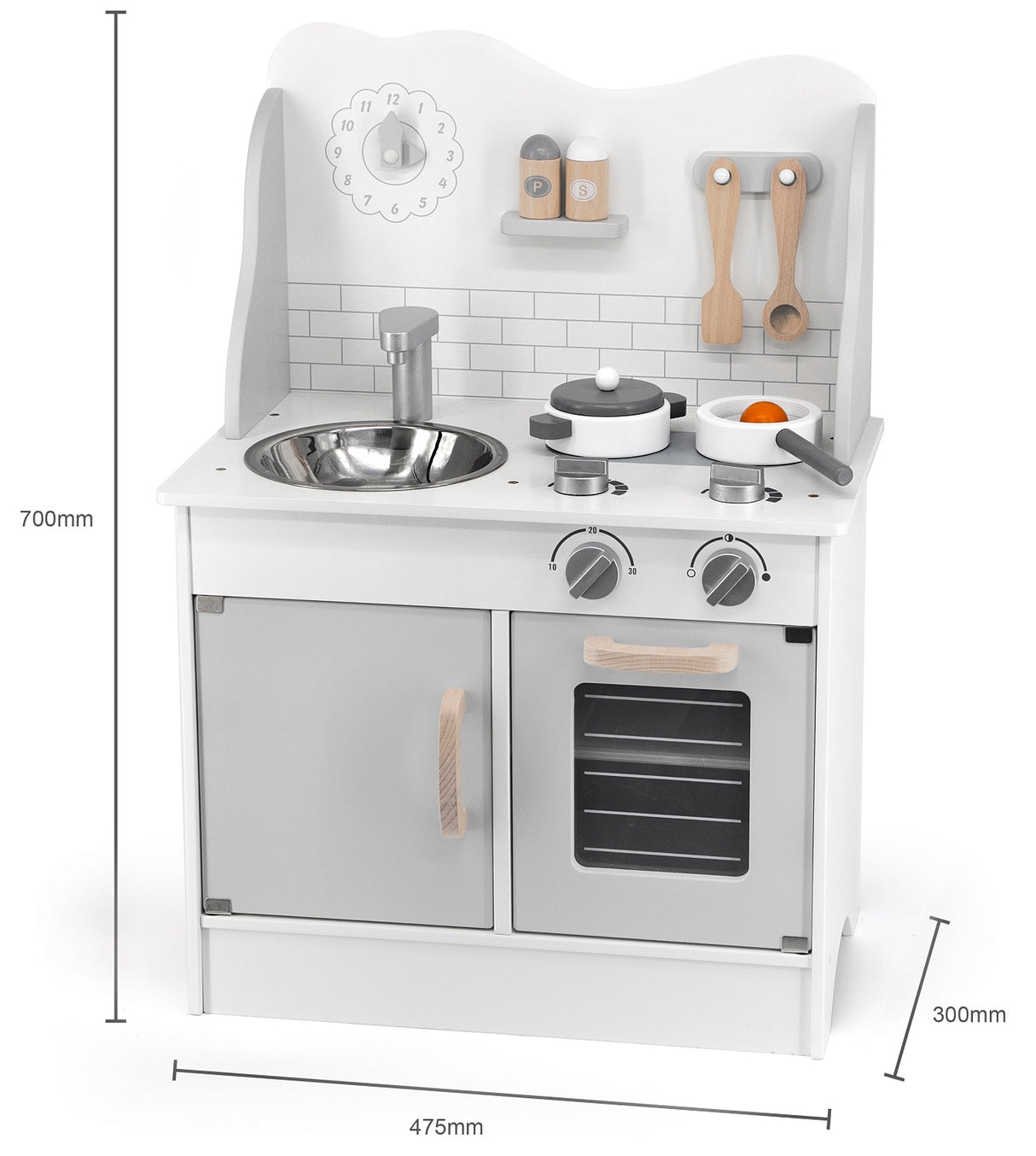 PolarB Grey Play Kitchen