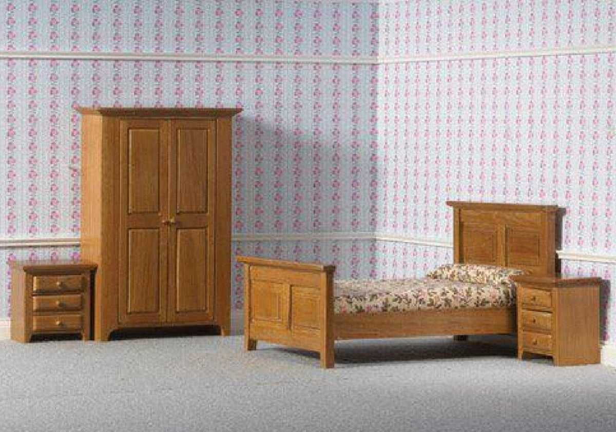 Dolls House Emporium Oak Country Bedroom Set