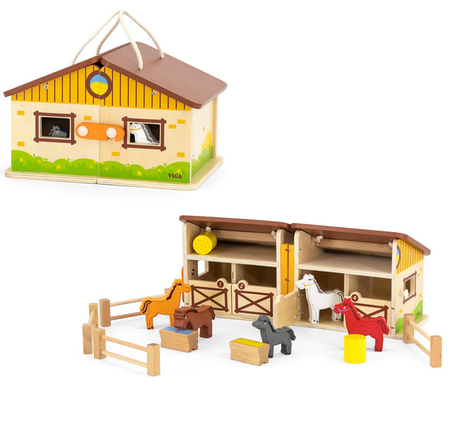 Foldable Wooden Stable