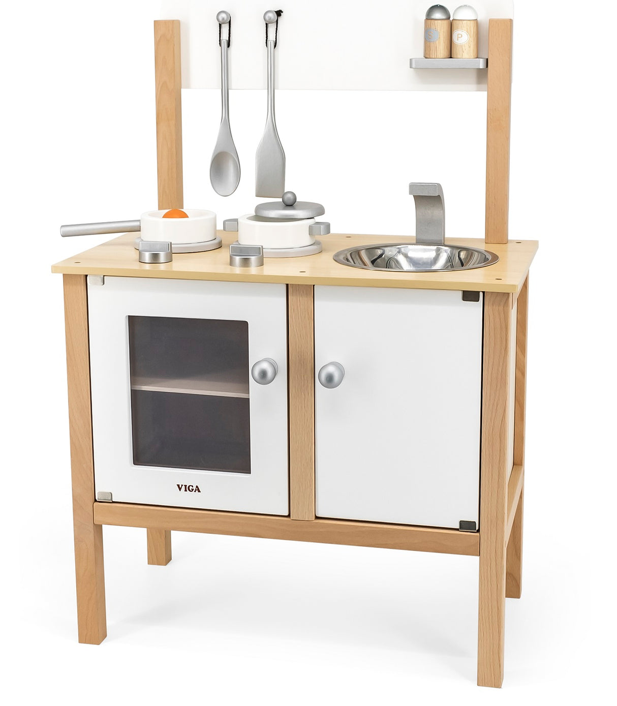 White Wooden Play Kitchen