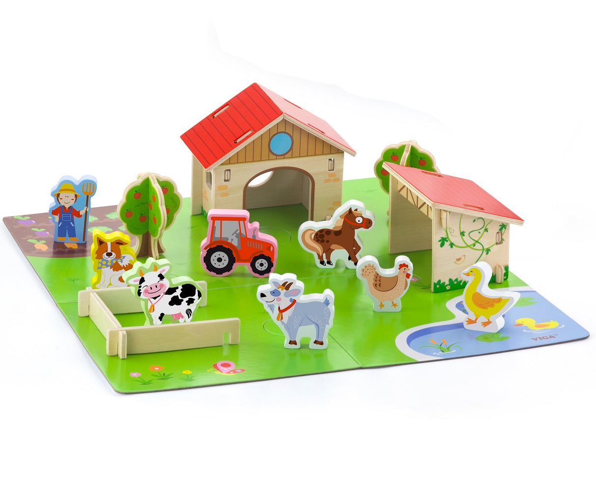 Wooden Farmyard Play Set