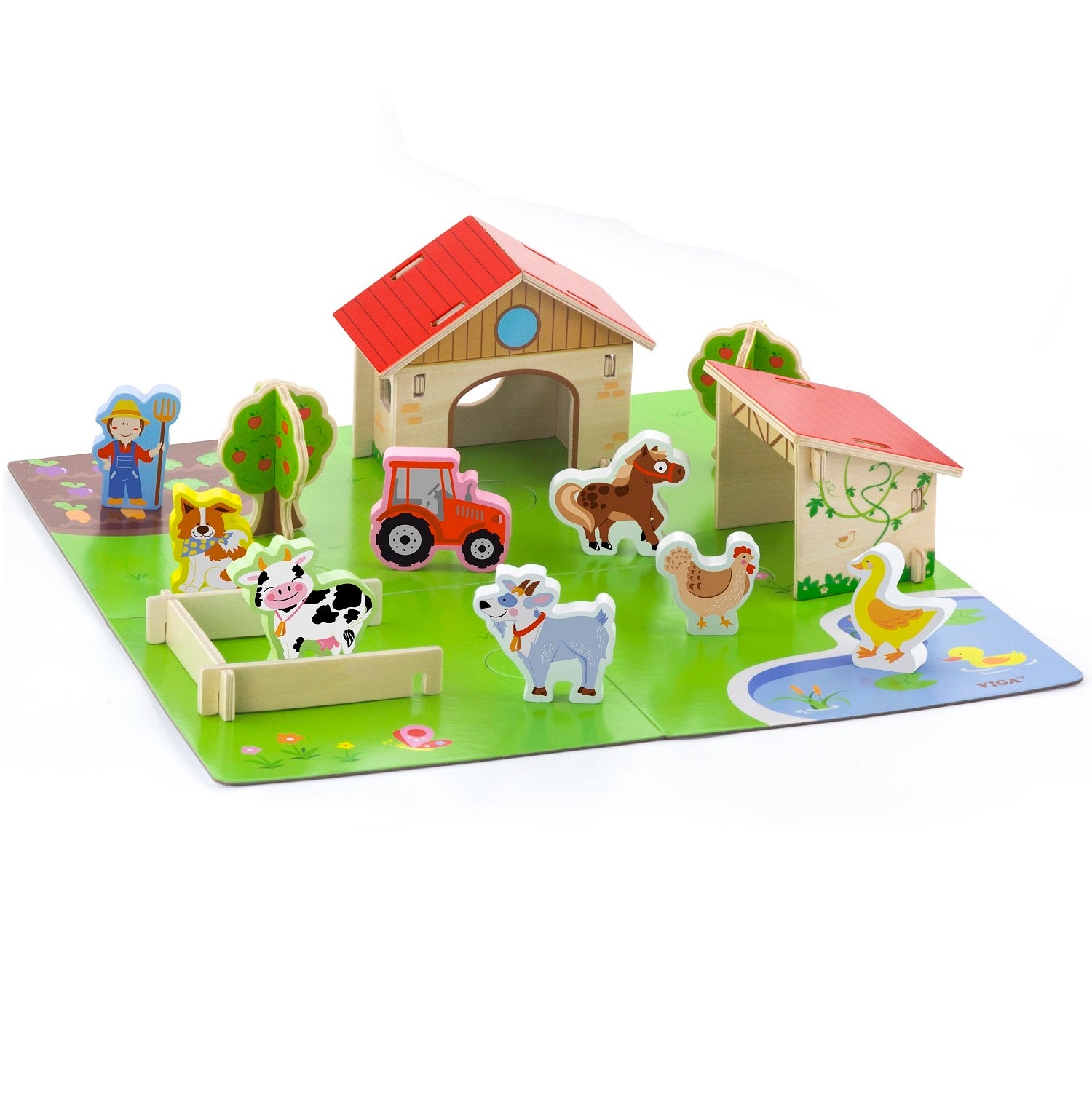 Wooden Farmyard Play Set
