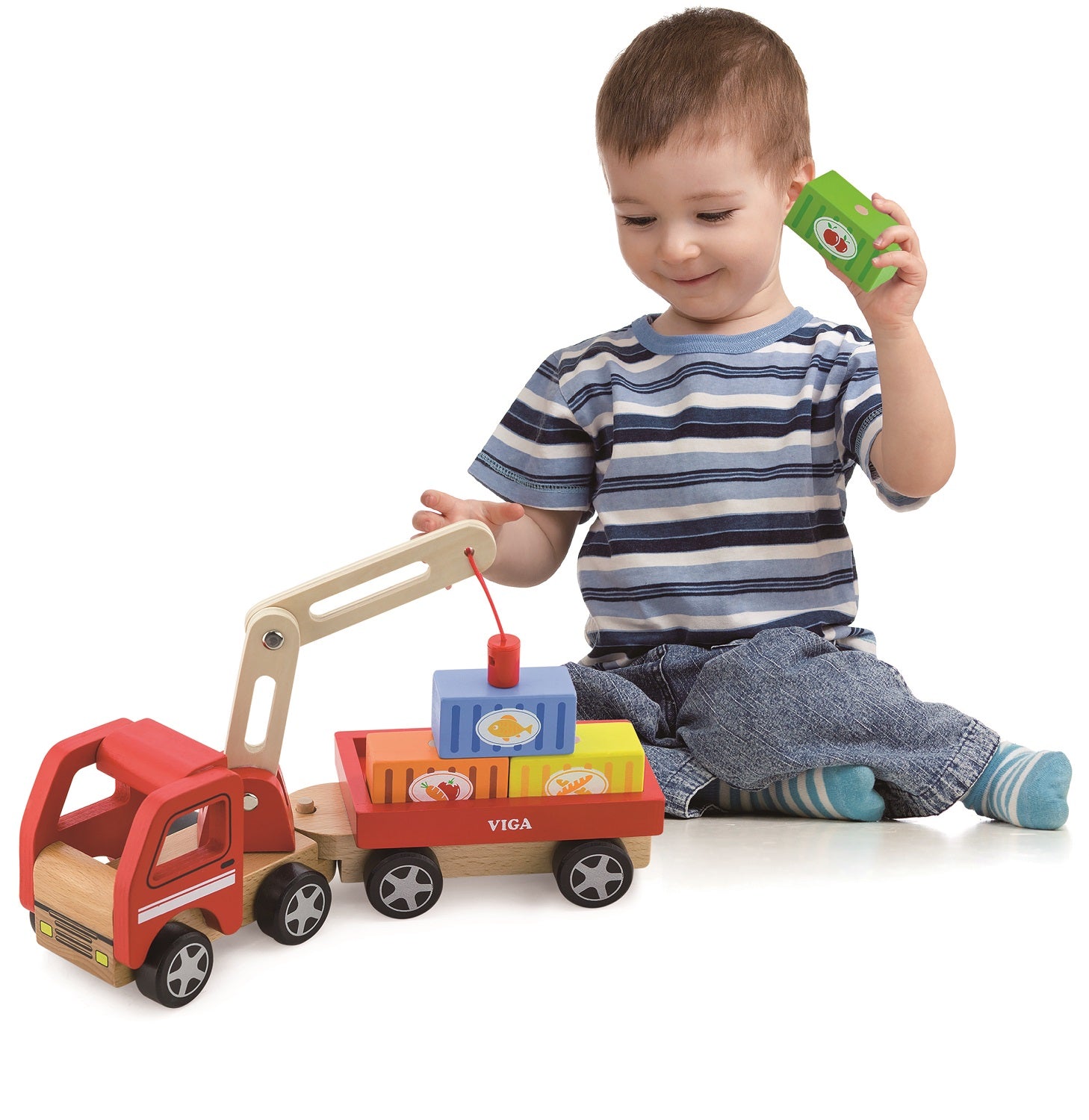 Magnetic Crane Container Truck