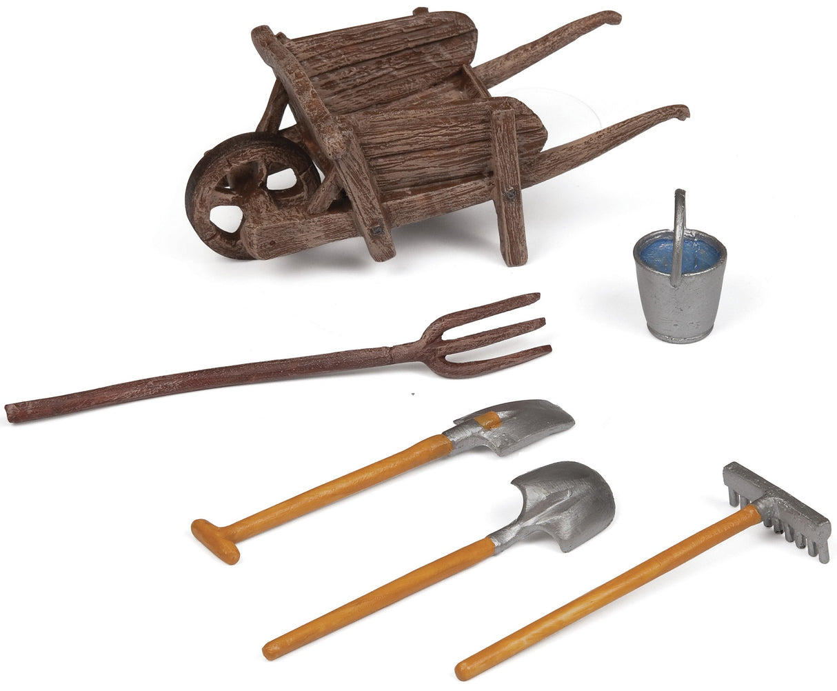 Wheelbarrow And Farm Tool Set