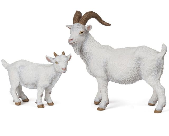 Papo White Goat and Kid Set