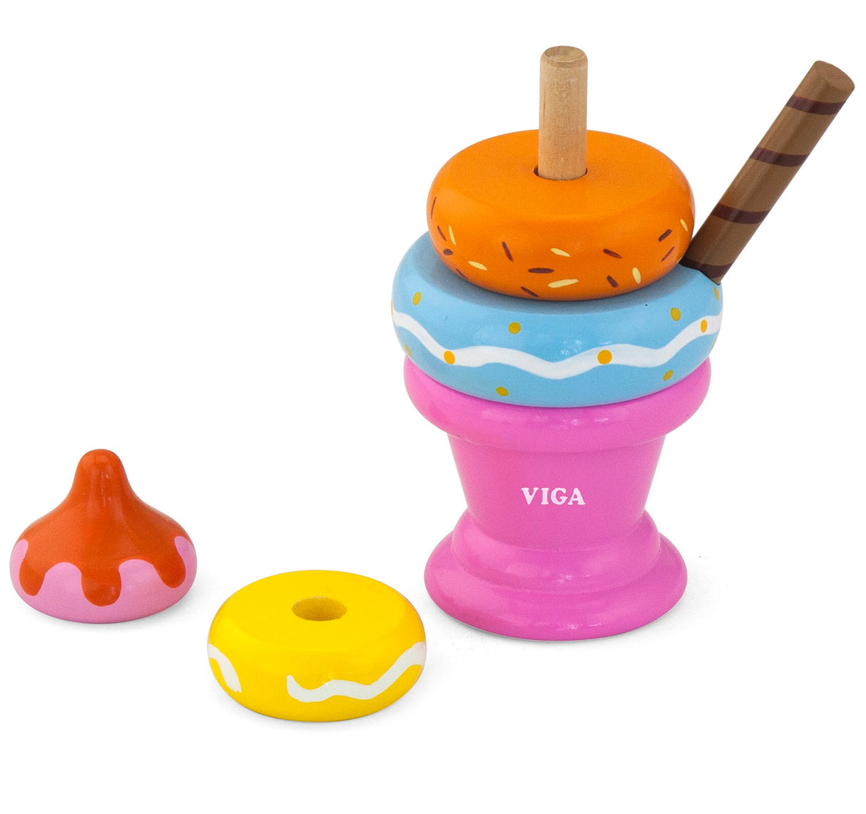 Stacking Ice Cream Sundae - Pink