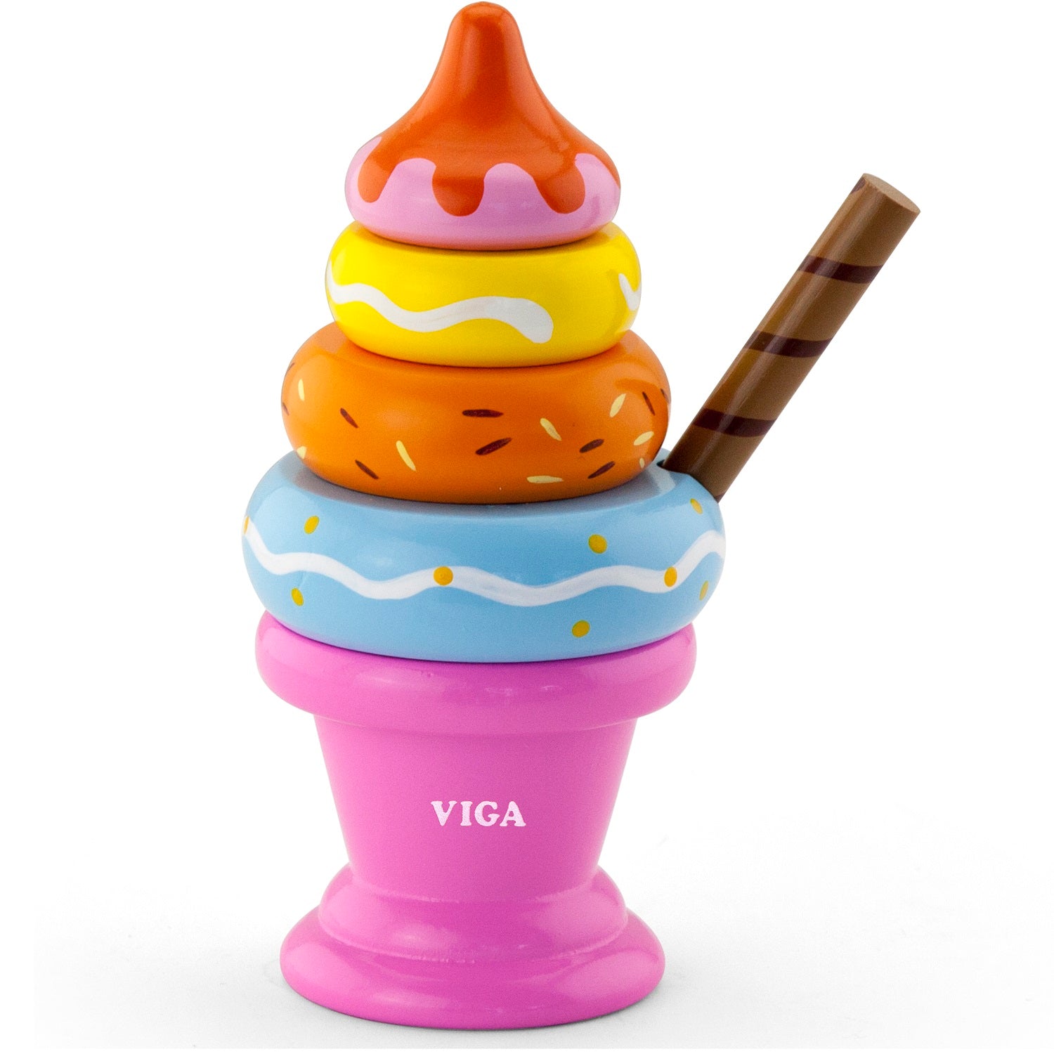Stacking Ice Cream Sundae - Pink