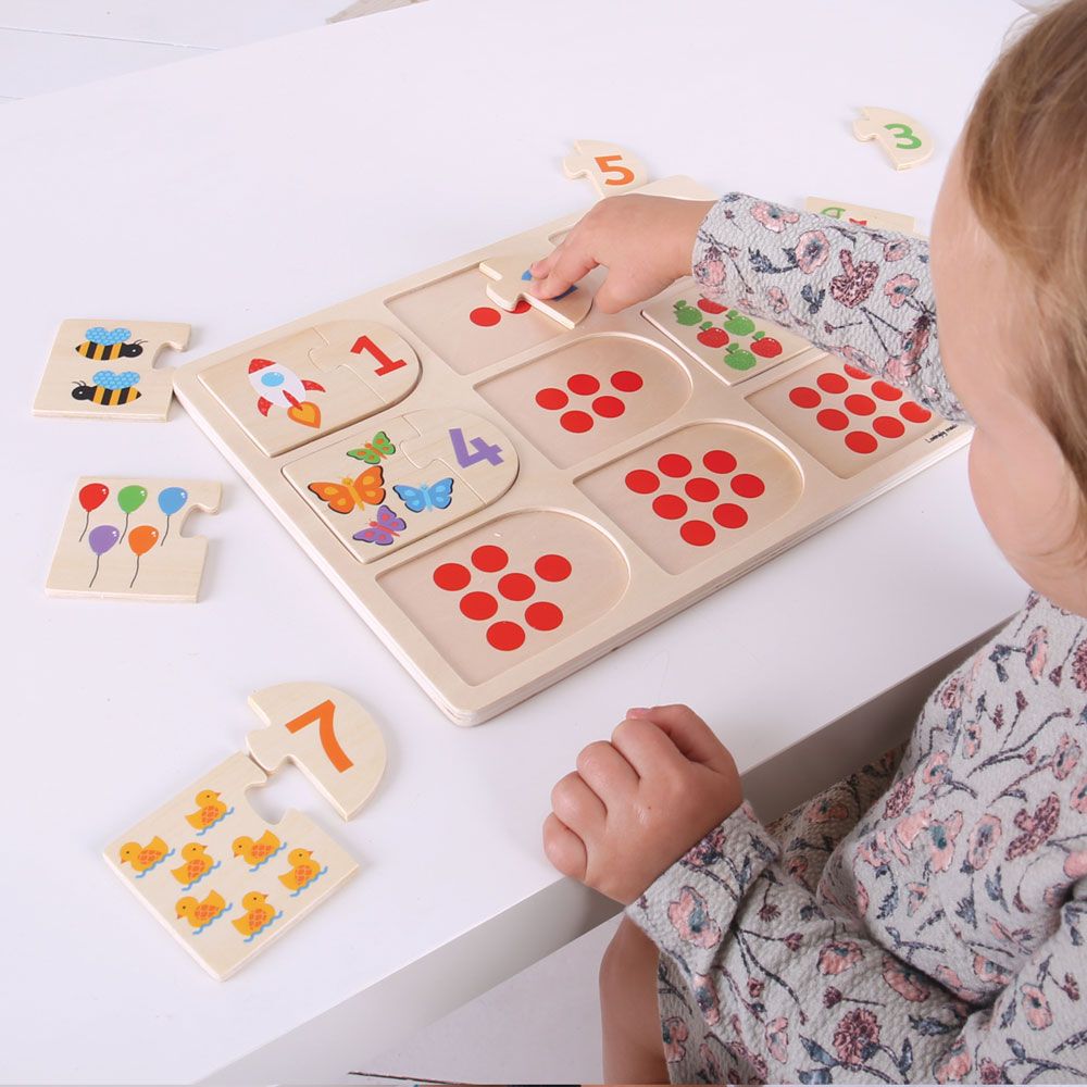 Matching Picture and Number Puzzle