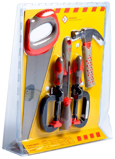 Set 6 - Childrens 6 Piece Woodwork Toolset