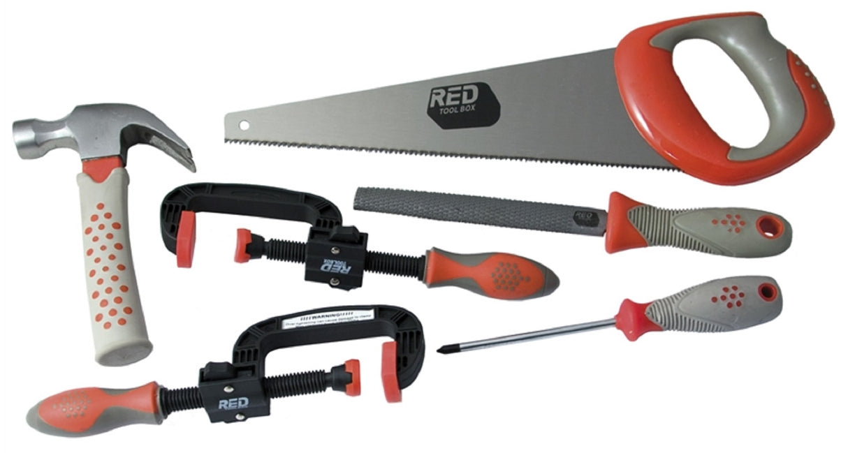 Set 6 - Childrens 6 Piece Woodwork Toolset