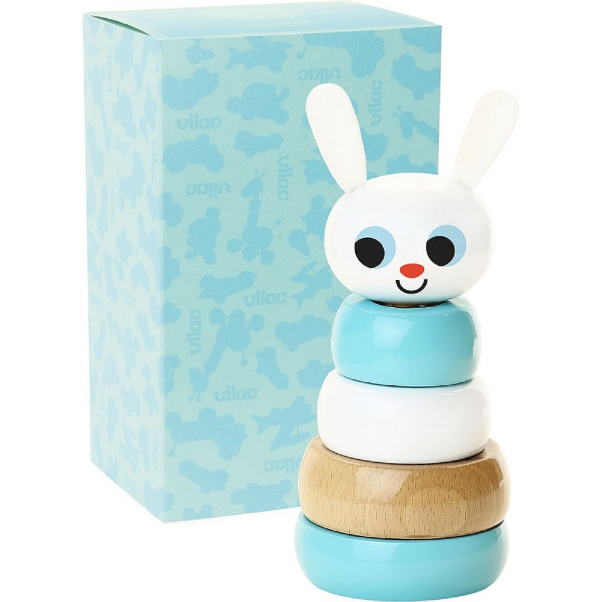 Rabbit Wooden Stacking Ring